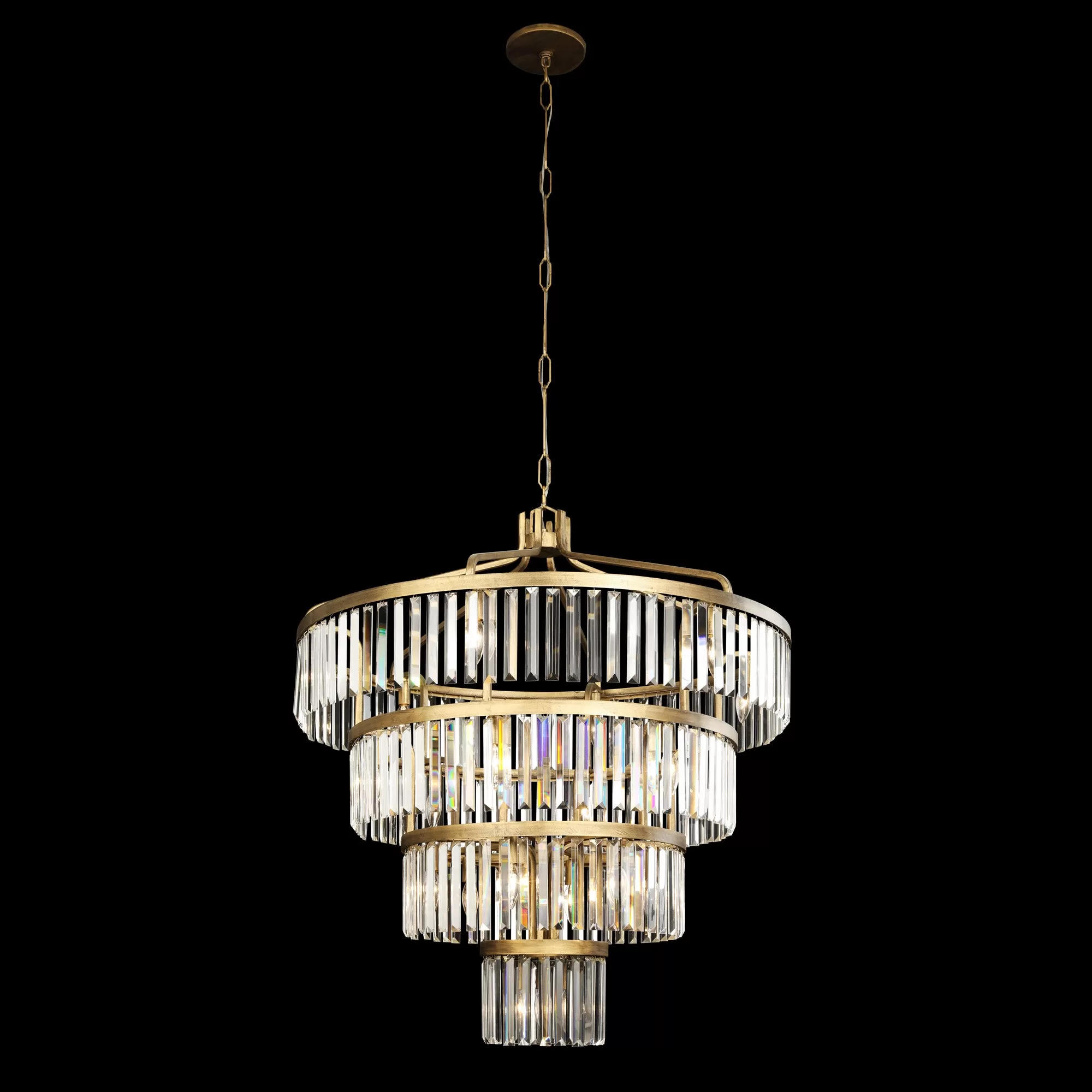 Social Club 297P19HG 19-Light Pendant Light - Havana Gold 2 Social Club 297P19HG 19-Light Pendant Light - Havana Gold - Image 2