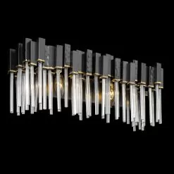Matrix 309B02MBFG 2-Light Vanity Light - Matte Black/French Gold -Lighting Decoration Store 309B02MBFG 1