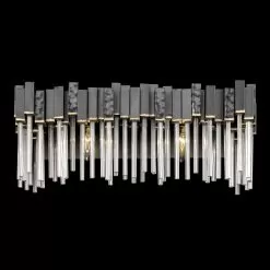 Matrix 309B02MBFG 2-Light Vanity Light - Matte Black/French Gold -Lighting Decoration Store 309B02MBFG 7