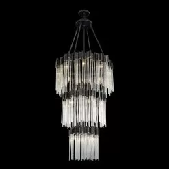 Matrix 309C19MBFG 18-Light Chandelier - Matte Black/French Gold -Lighting Decoration Store 309C19MBFG 1