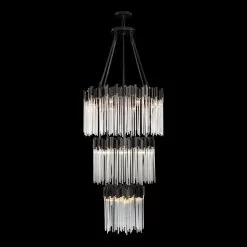 Matrix 309C19MBFG 18-Light Chandelier - Matte Black/French Gold -Lighting Decoration Store 309C19MBFG 3