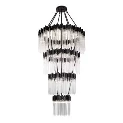 Matrix 309C30MBFG 30-Light Chandelier - Matte Black/French Gold -Lighting Decoration Store 309C30MBFG