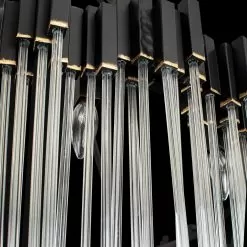 Matrix 309C30MBFG 30-Light Chandelier - Matte Black/French Gold -Lighting Decoration Store 309C30MBFG Detail 1