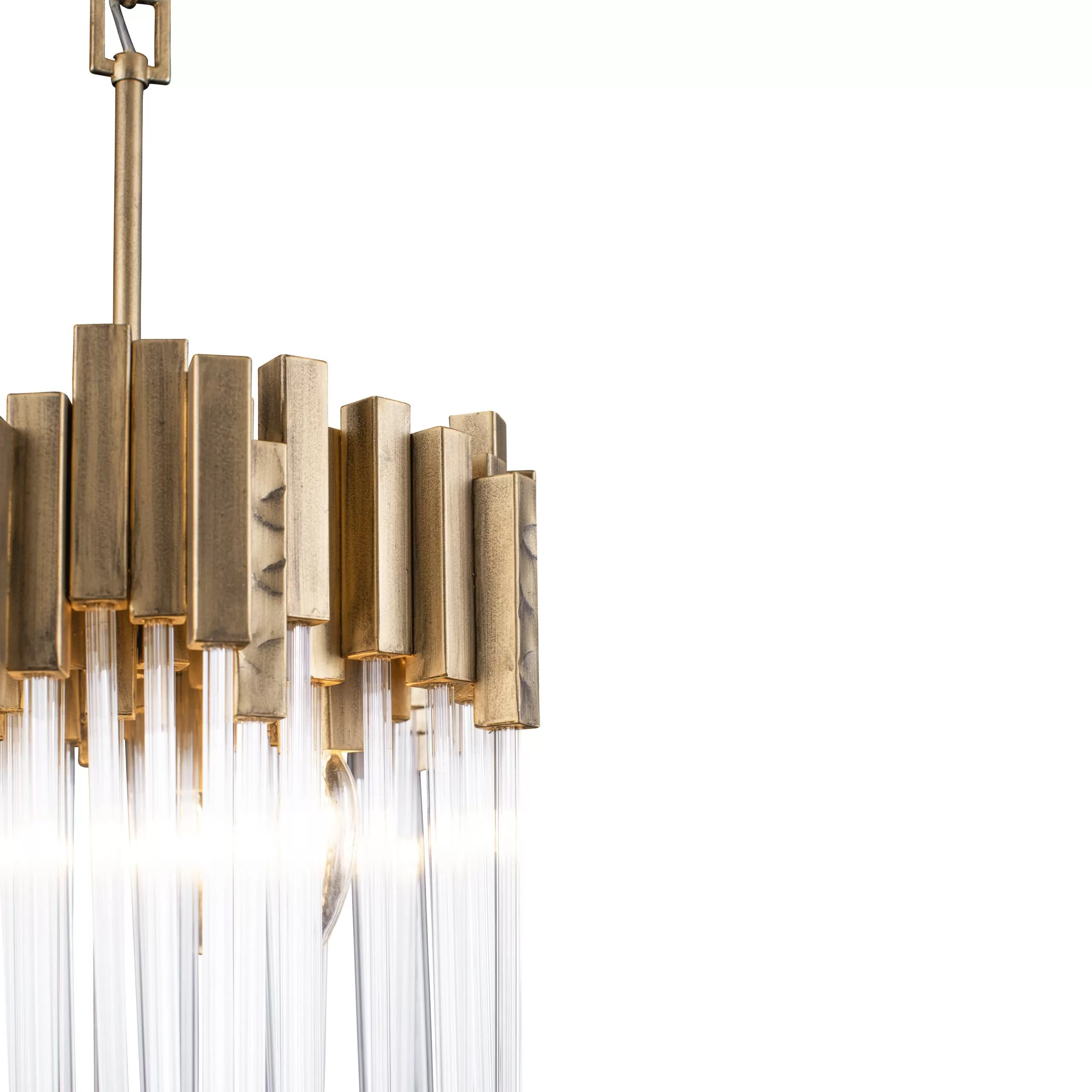 Matrix 309P03HG 3-Light Pendant Light - Havana Gold 5 Matrix 309P03HG 3-Light Pendant Light - Havana Gold - Image 5