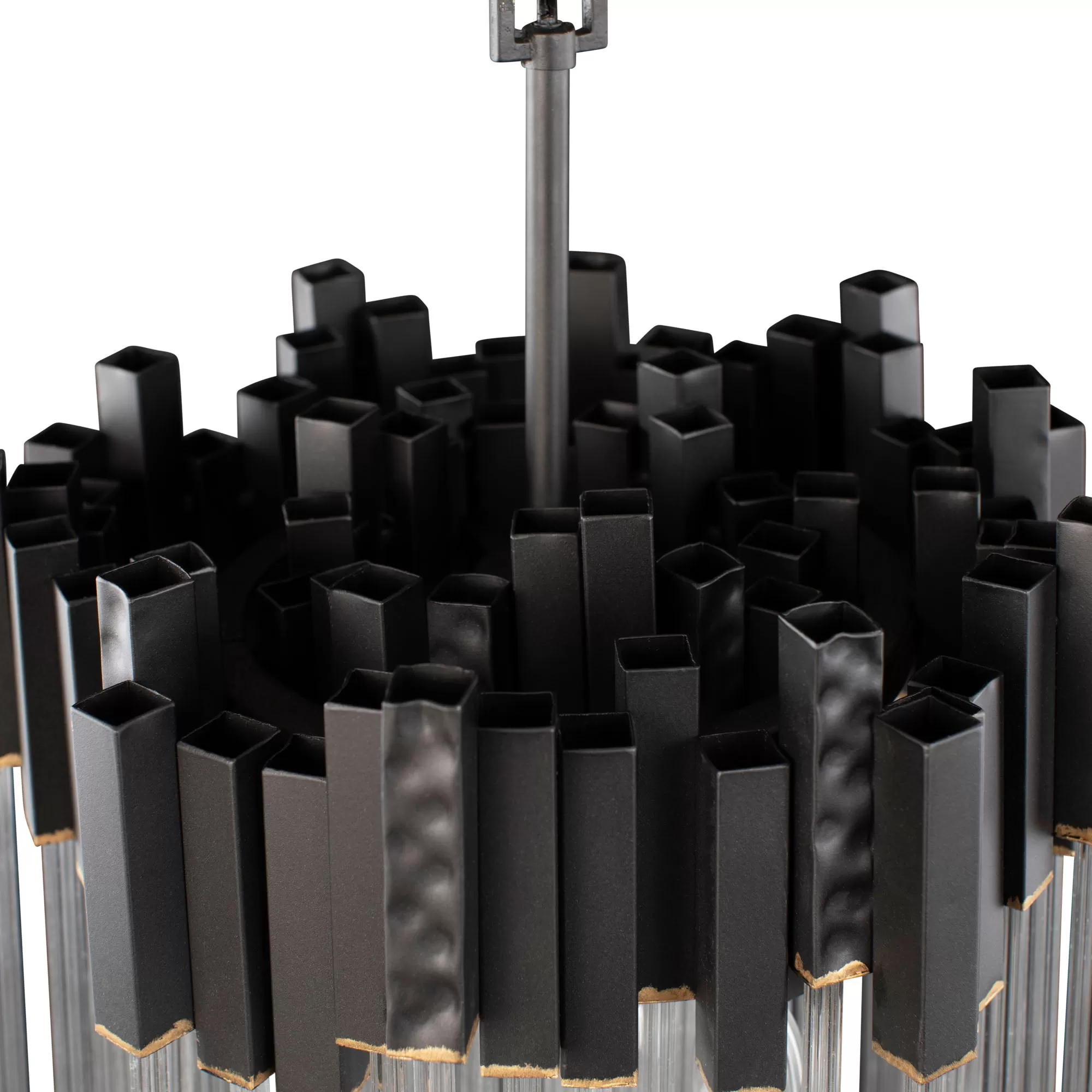 Matrix 309P03MBFG 3-Light Pendant Light - Matte Black/French Gold 5 Matrix 309P03MBFG 3-Light Pendant Light - Matte Black/French Gold - Image 5