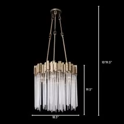 Matrix 309P06HG 6-Light Pendant Light - Havana Gold -Lighting Decoration Store 309P06HG dim