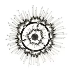 Matrix 309P06MBFG 6-Light Pendant Light - Matte Black/French Gold -Lighting Decoration Store 309P06MBFG 4