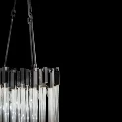 Matrix 309P06MBFG 6-Light Pendant Light - Matte Black/French Gold -Lighting Decoration Store 309P06MBFG Detail 1