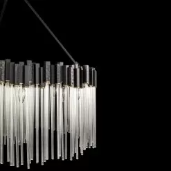 Matrix 309P12MBFG 12-Light Pendant Light - Matte Black/French Gold -Lighting Decoration Store 309P12MBFG Detail 1