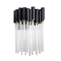 Matrix 309W01MBFG 1-Light Wall Sconce - Matte Black/French Gold -Lighting Decoration Store 309W01MBFG 4