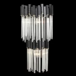 Matrix 309W02LMBFG 2-Light Wall Sconce - Matte Black/French Gold -Lighting Decoration Store 309W02LMBFG 5