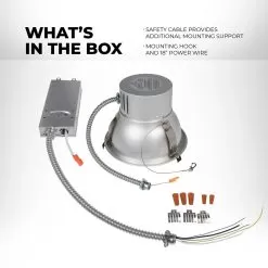 Green Creative 9.5" 30W Commercial Downlight - Dimmable - 2,906 Lumens - 3500K -Lighting Decoration Store 30cdl9.5dim 835 277v box