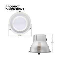 Green Creative 9.5" 30W Commercial Downlight - Dimmable - 2,906 Lumens - 3500K -Lighting Decoration Store 30cdl9.5dim 835 277v dim