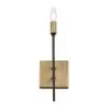 Bodie 314W01HGCB 1-Light Wall Sconce - Havana Gold/Carbon