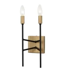 Bodie 314W02HGCB 2-Light Wall Sconce - Havana Gold/Carbon -Lighting Decoration Store 314W02HGCB 2 1