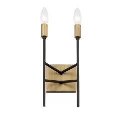 Bodie 314W02HGCB 2-Light Wall Sconce - Havana Gold/Carbon -Lighting Decoration Store 314W02HGCB 3 1