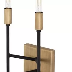 Bodie 314W02HGCB 2-Light Wall Sconce - Havana Gold/Carbon -Lighting Decoration Store 314W02HGCB Detail 1