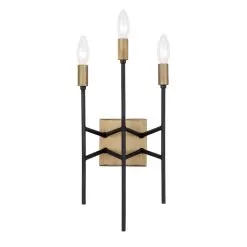 Bodie 314W03HGCB 3-Light Wall Sconce - Havana Gold/Carbon -Lighting Decoration Store 314W03HGCB 1 1