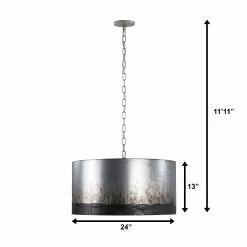 Cannery 323P04OG 4-Light Pendant Light - Ombre Galvanized 9 Cannery 323P04OG 4-Light Pendant Light - Ombre Galvanized -Lighting Decoration Store 323P04OG 2 DIM NEW