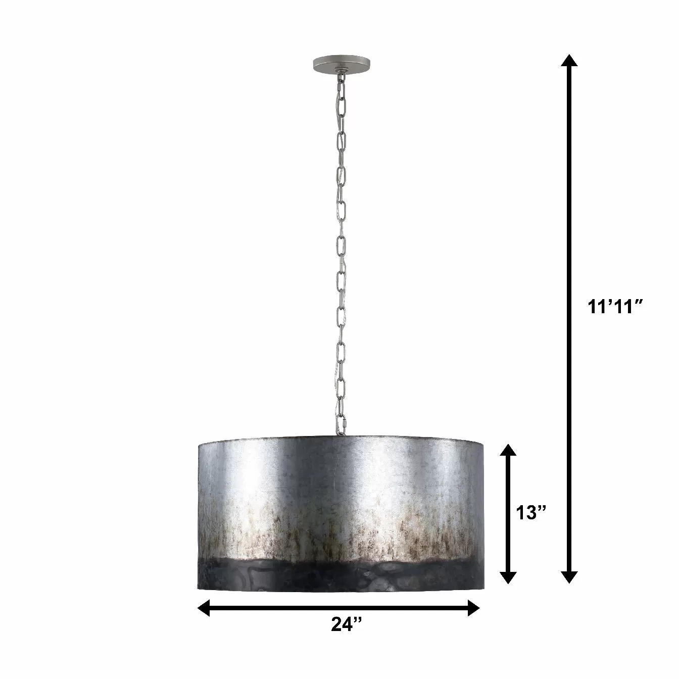 Cannery 323P04OG 4-Light Pendant Light - Ombre Galvanized 5 Cannery 323P04OG 4-Light Pendant Light - Ombre Galvanized - Image 5