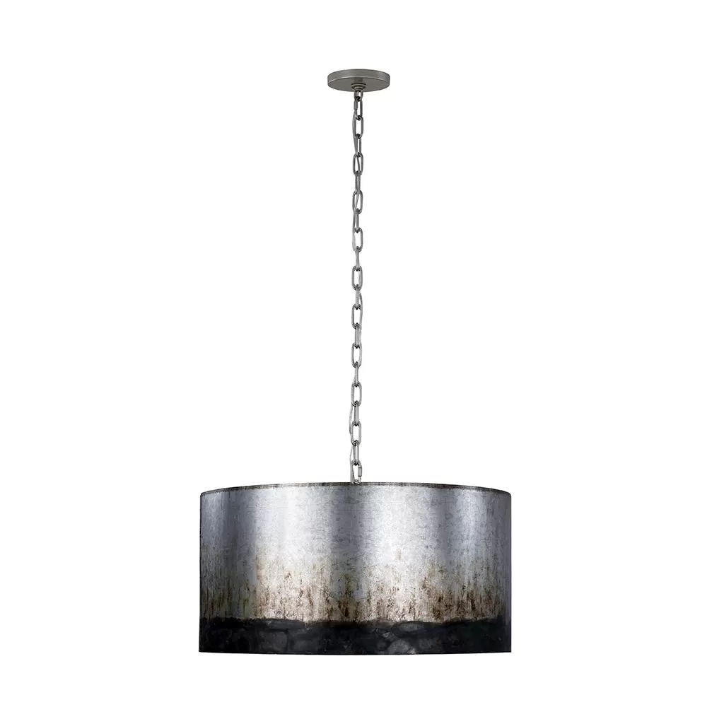 Cannery 323P04OG 4-Light Pendant Light - Ombre Galvanized 3 Cannery 323P04OG 4-Light Pendant Light - Ombre Galvanized - Image 3