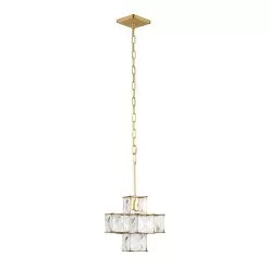 Cubic 329P01CG 1-Light Pendant Light - Calypso Gold -Lighting Decoration Store 329P01CG 4