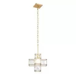 Cubic 329P01CG 1-Light Pendant Light - Calypso Gold -Lighting Decoration Store 329P01CG 5