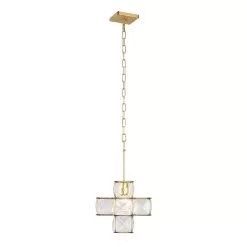 Cubic 329P01CG 1-Light Pendant Light - Calypso Gold -Lighting Decoration Store 329P01CG 6