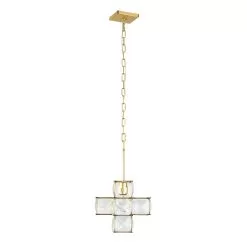 Cubic 329P01CG 1-Light Pendant Light - Calypso Gold -Lighting Decoration Store 329P01CG 7