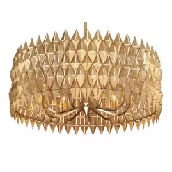 Forever 342P09FG 9-Light Pendant Light - French Gold