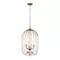 Voliere 343F06HG 6-Light Pendant Light - Havana Gold