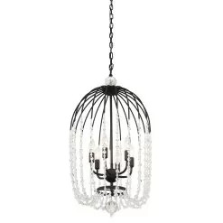 Voliere 343F06MB 6-Light Pendant Light - Matte Black 8 Voliere 343F06MB 6-Light Pendant Light - Matte Black -Lighting Decoration Store 343F06MB 3