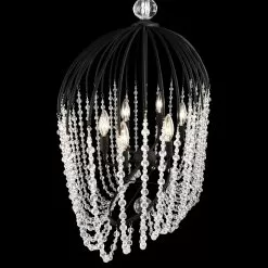 Voliere 343N06MB 6-Light Pendant Light - Matte Black -Lighting Decoration Store 343N06MB 5