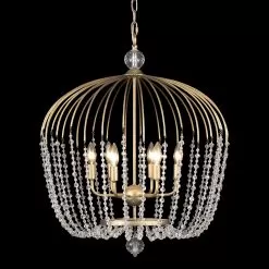 Voliere 343P06HG 6-Light Pendant Light - Havana Gold -Lighting Decoration Store 343P06HG