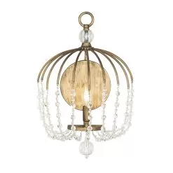 Voliere 343W01HG 1-Light Wall Sconce - Havana Gold -Lighting Decoration Store 343W01HG
