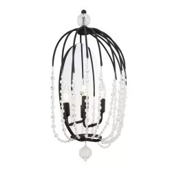 Voliere 343W02MB 2-Light Wall Sconce - Matte Black -Lighting Decoration Store 343W02MB 2