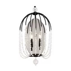 Voliere 343W02MB 2-Light Wall Sconce - Matte Black -Lighting Decoration Store 343W02MB 3