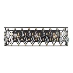 Windsor 345B03CBHG 3-Light Vanity Light - Carbon/Havana Gold