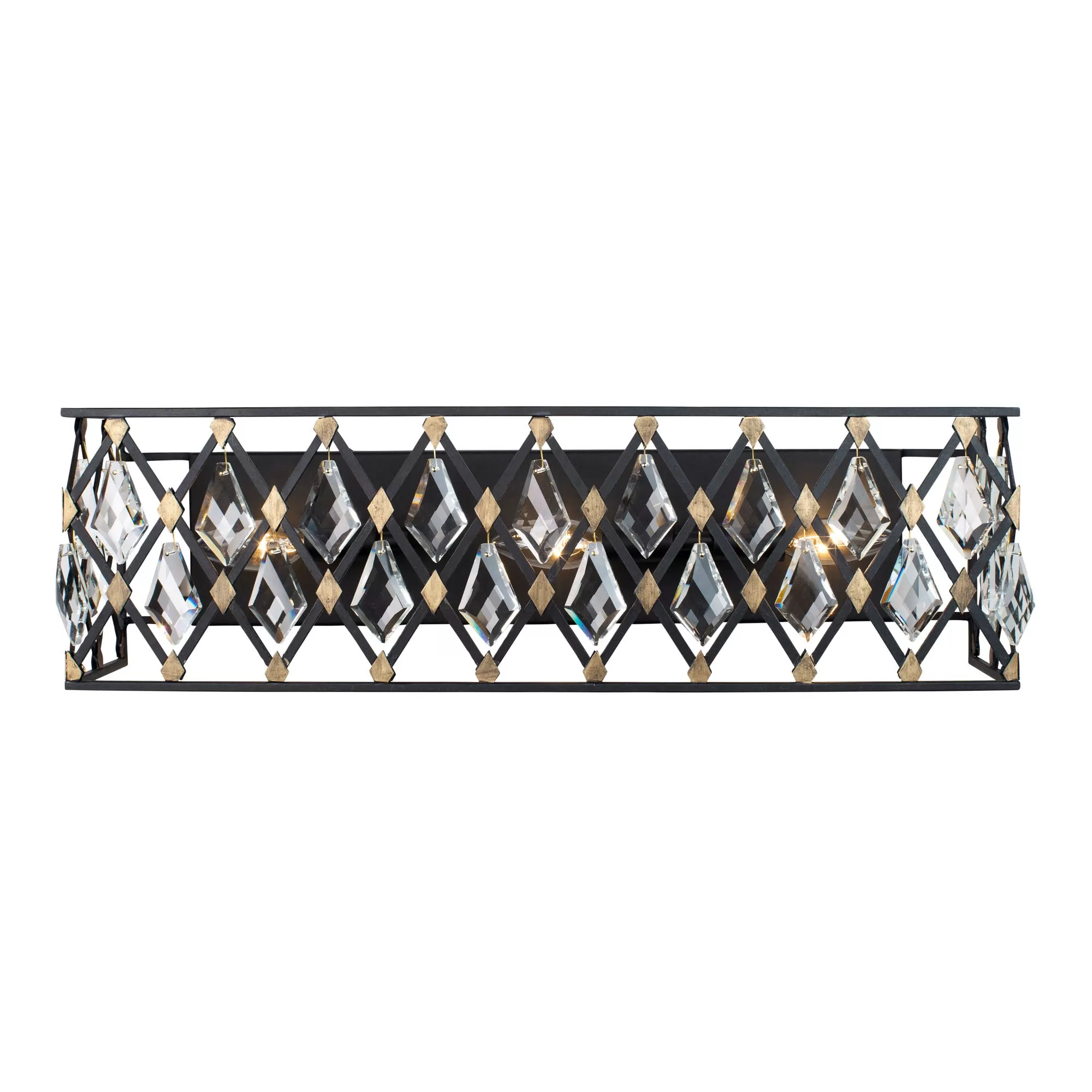 Windsor 345B03CBHG 3-Light Vanity Light - Carbon/Havana Gold 1 Windsor 345B03CBHG 3-Light Vanity Light - Carbon/Havana Gold