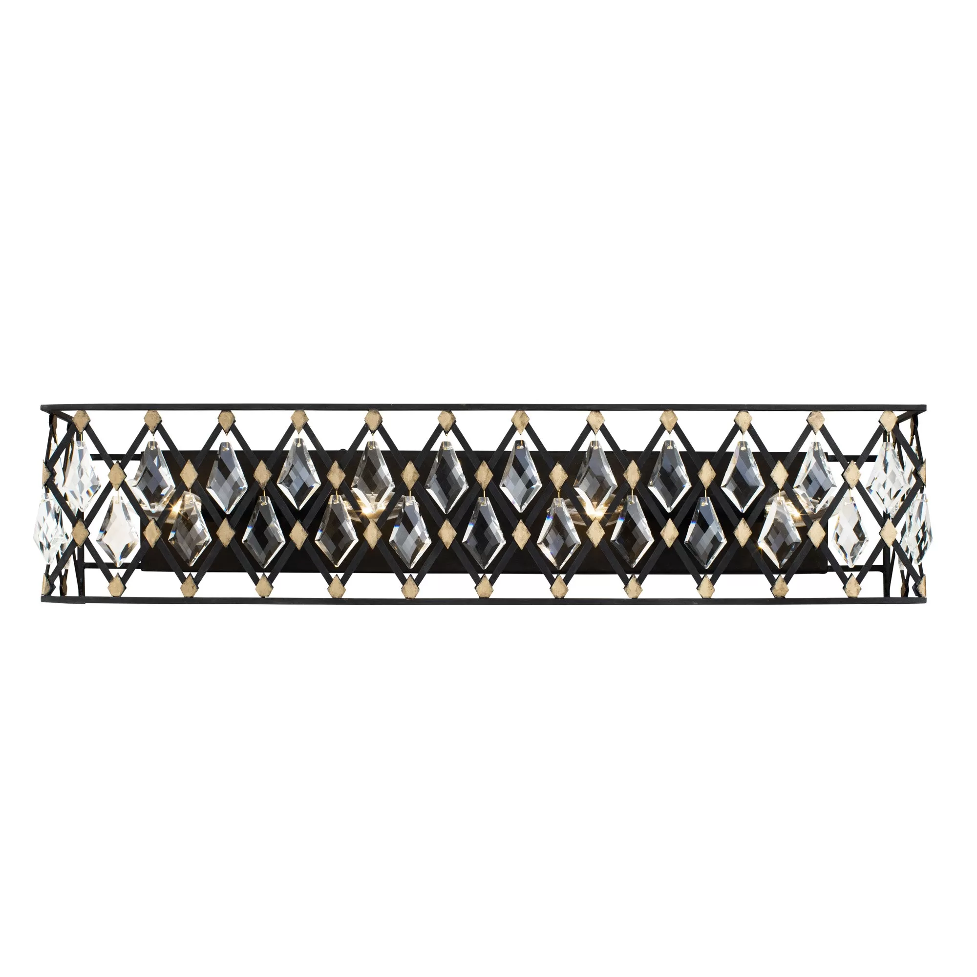 Windsor 345B04CBHG 4-Light Vanity Light - Carbon/Havana Gold 1 Windsor 345B04CBHG 4-Light Vanity Light - Carbon/Havana Gold
