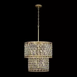 Windsor 345C07FGMB 7-Light Chandelier - French Gold/Matte Black -Lighting Decoration Store 345C07FGMB 3