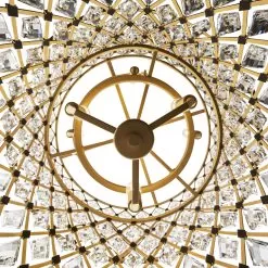 Windsor 345C07FGMB 7-Light Chandelier - French Gold/Matte Black -Lighting Decoration Store 345C07FGMB Detail 3