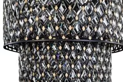 Windsor 345C13CBHG 13-Light Crystal Chandelier - Carbon Black/Havana Gold -Lighting Decoration Store 345C13CBHG 6