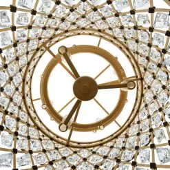 Windsor 345C13FGMB 13-Light Chandelier - French Gold/Matte Black -Lighting Decoration Store 345C13FGMB Detail 1