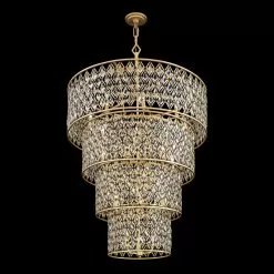 Windsor 345C21FGMB 21-Light Chandelier - French Gold/Matte Black -Lighting Decoration Store 345C21FGMB 1