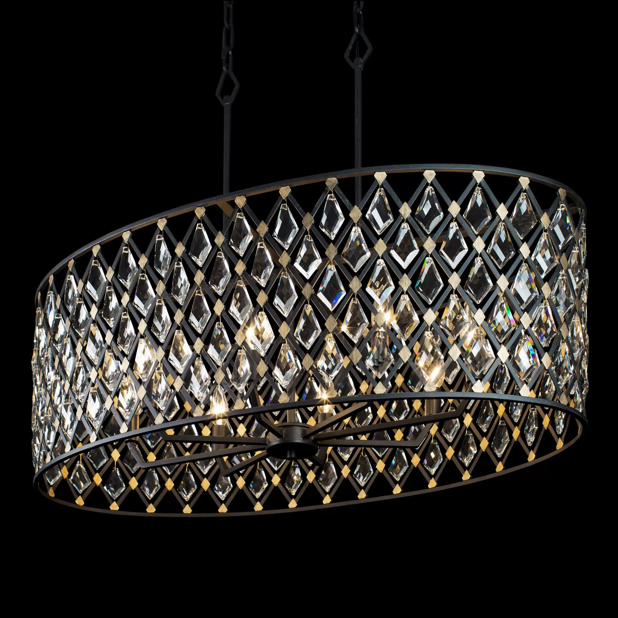 Windsor 345N08CBHG 8-Light Pendant Light - Carbon/Havana Gold 3 Windsor 345N08CBHG 8-Light Pendant Light - Carbon/Havana Gold - Image 3