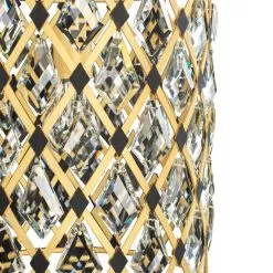 Windsor 345P01FGMB 1-Light Pendant Light - French Gold/Matte Black -Lighting Decoration Store 345P01FGMB Detail 1