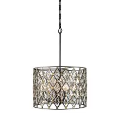 Windsor 345P04CBHG 4-Light Pendant Light - Carbon/Havana Gold 7 Windsor 345P04CBHG 4-Light Pendant Light - Carbon/Havana Gold -Lighting Decoration Store 345P04CBHG 2
