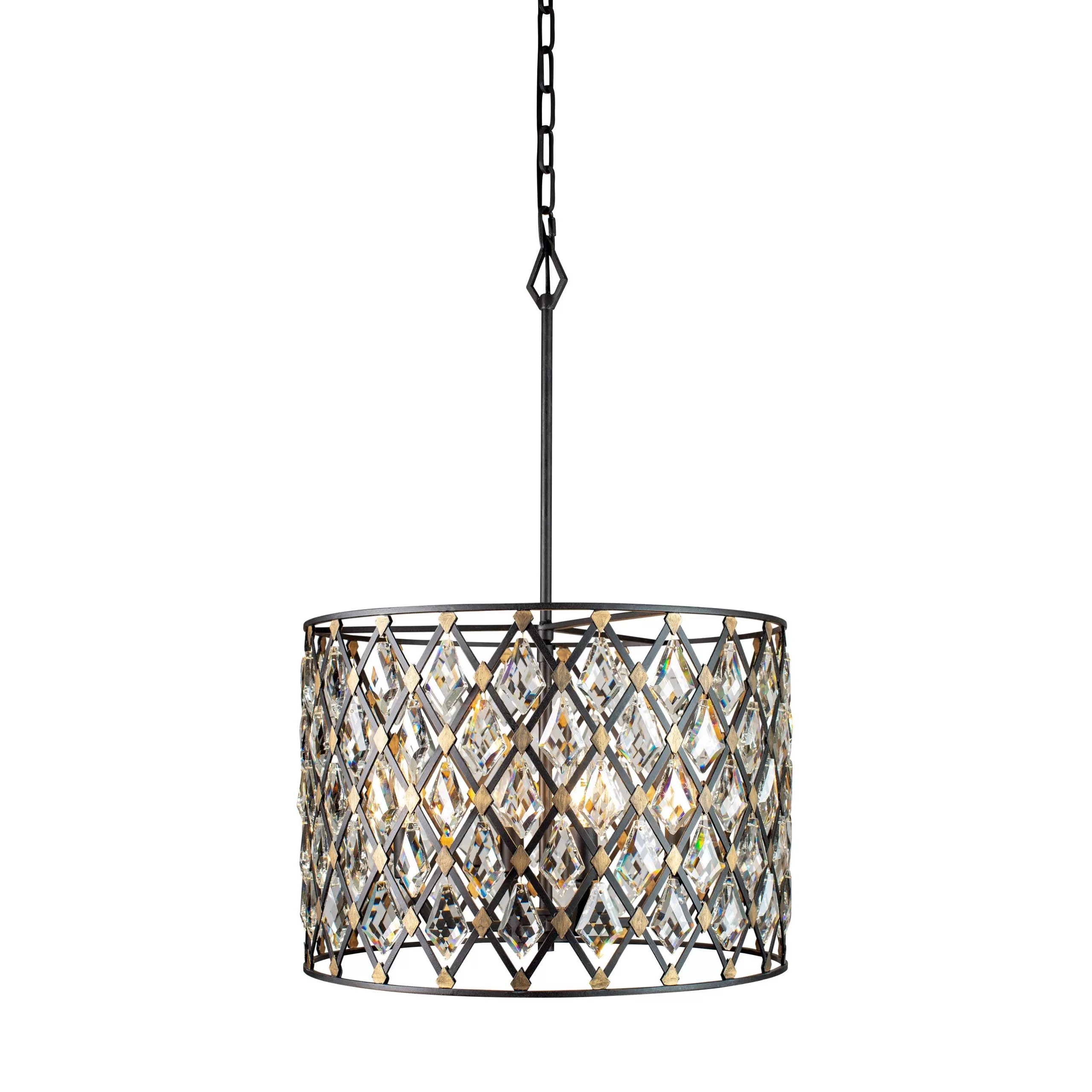 Windsor 345P04CBHG 4-Light Pendant Light - Carbon/Havana Gold 3 Windsor 345P04CBHG 4-Light Pendant Light - Carbon/Havana Gold - Image 3