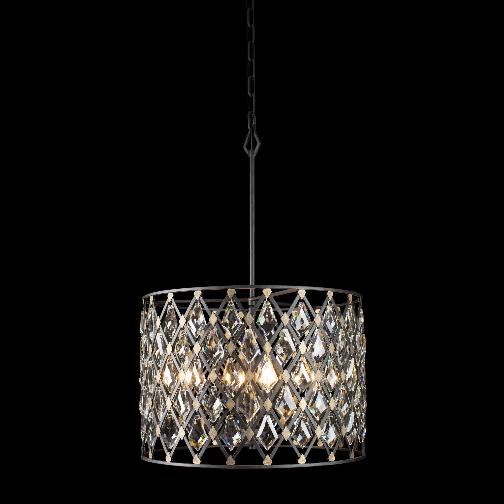 Windsor 345P04CBHG 4-Light Pendant Light - Carbon/Havana Gold 1 Windsor 345P04CBHG 4-Light Pendant Light - Carbon/Havana Gold